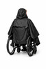 Wheelchair Hooded Rain Poncho with Front-Zipper 