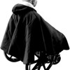 Warm Winter Hooded Wheelchair Poncho Cape with Sherpa Lining for Men  and Women
