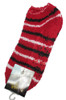 RED: Cozy fuzzy ankle socks in assorted colors, non‑slip bottom