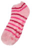 PINK: Fuzzy soft non‑skid butter ankle socks for women