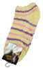 YELLOW: Women’s fuzzy slipper socks with non‑skid sole