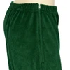 Side Zipper Pants Womens GREEN Velour Pant Set