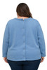 Adaptive Back Snap Fleece Top-Light Blue