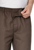 BROWN:  Hook‑and‑Loop Waistband and Fly detail