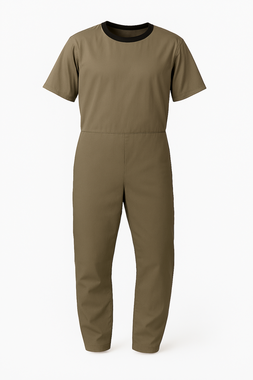 24SSPolyester Polyester Twill Error Fit Jump Suits M Twill Error