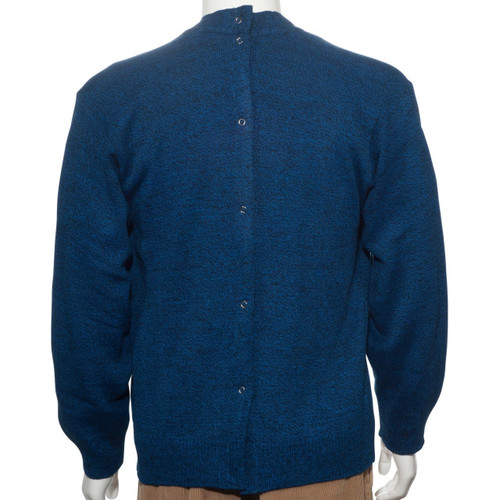 Men s Adaptive Back Snap Button Down Cardigan Sweater Mens