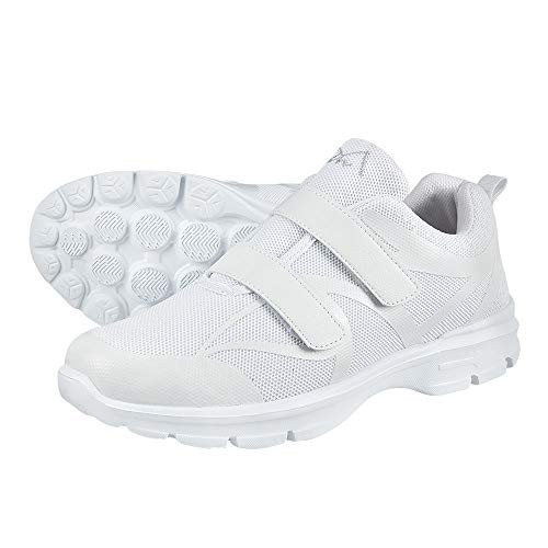 Mens Mesh Ultra-Lightweight Hook-and-Loop PACER Casual Sneaker Shoes 10 Medium B/C White Mens Mesh Ultra-Lightweight Hook-and-Loop PACER Casual Sneaker Shoes 10 Medium B/C White