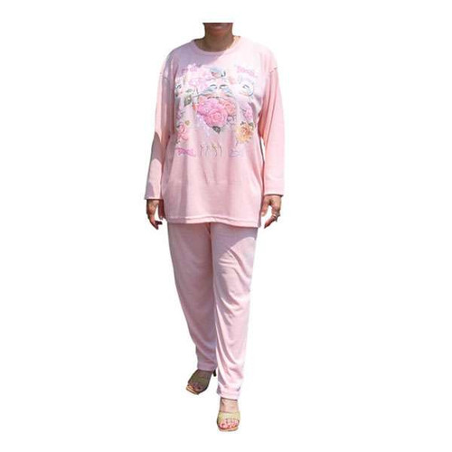 Benefit Wear Screen print Knit Pant Set-Long Sleeve-Assorted Colors