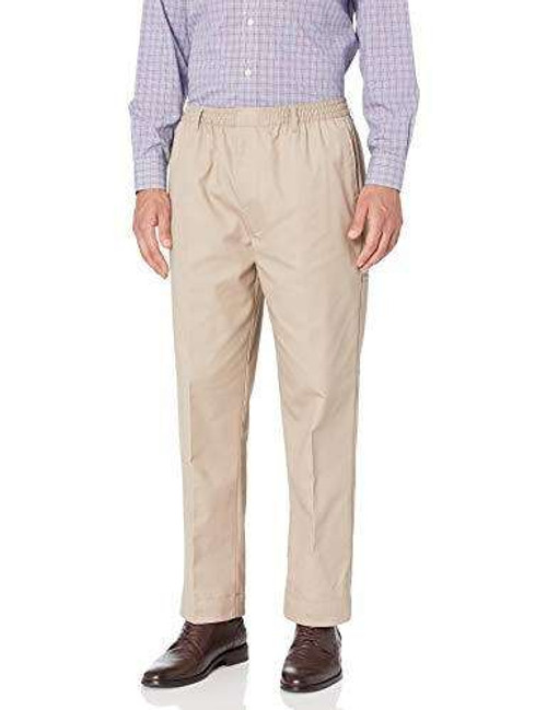 Full Elastic Waist Pants with HOOK-and LOOP Waistband & Fly
