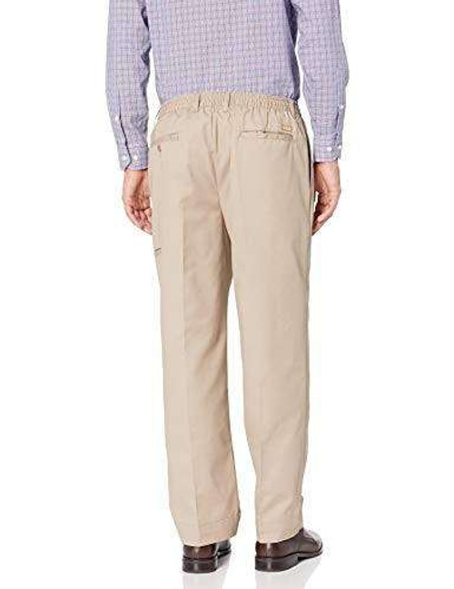【HI FI FNK】Poly Loop Pants Full Elastic Waist Pants with HOOK-and LOOP Waistband & Fly