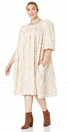 casual cotton summer dresses with pockets Ivory White Floral Midi Dress: Celenia Ivory White / XSmall Color:Orange/Green Tumble dry low Sexy Lace Wedding Dress BABEYOND Asymmetrical One-Shoulder Dress,