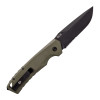 Tekto Knives A3 Delta G10 OD Green Handle Black D2 Serrated Blade