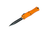 Microtech Hera II Mini Orange D/E - Orange Handle - Black Dagger Blade, 1702M-1OR, 841768184515