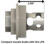Comstock Armory MBC 5/8x24 Compact Facemount 9mm Bore Muzzle Brake - Plan-B Compatible, MBC-58-9-FM, 850069580278