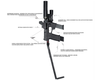 Flux Defense Raider 365 Aluminum PDW Chassis - Pistol Brace - Black, 161-00012