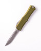 Microtech Hera II Mini Recurve - OD Green Handle - Apocalyptic Blade, 1705M-10APOD, 841768167976