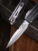 Microtech Ultratech EX-ZBP Bayonet Full Serrated - Signature Series - Stonewash Blade, 1120EX-12S, 841768196846