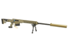 Barrett MRAD .338 Lapua Rifle w/ Folding Stock 26" Barrel & AML338 Suppressor Bundle - Flat Dark Earth FDE, 18479-BUILT, 18479, 810021510453