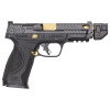 Smith & Wesson PC M&P9 M2.0 Metal Full Size 9mm Pistol 4.87" Comp Barrel - Gold PVD, 14619, 022188905199