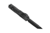 Microtech UTX-85 Gen IV T/E Full Serrated - Black Topographic, 12334-3TP, 810222581887