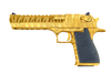 Magnum Research Desert Eagle Titanium Gold Tiger Stripe .44 Magnum 6" Barrel - 8 Rds, DE44TG-TS, 761226085539