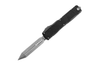 Microtech Ultratech Gen IV Spartan D/E - Black Deep Engraved Topo Handle - Stonewash Standard, 12234TP-10, 810222582846