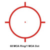 Eotech XPS3-0 Holographic Sight Red 1 MOA Dot/68 MOA Ring - Black with Tan Hood