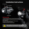 NEXDOT WL25 Tactical Weapon Light with Laser Sight - 1200 Lumens, NEX-WL25, 6945064214991
