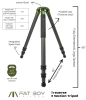 FatBoy Tripods Traverse 3 Section Tripod, FBTTRAVERSE3, 195893245895