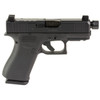 Glock 43X Hush Puppy 9mm Pistol 3.9" Threaded Barrel - Slide Lock Lever - Black, UX4350204FRN, 810188105172