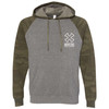 Noveske Raglan Hoodie - Spread Eagle - Nickel Heather/Forest Camo