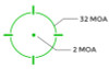 Holosun Technologies 507K-X2 Green Dot - 32 MOS Ring & 2 MOA Dot 