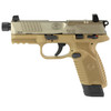 FN America - 502 Tactical 22LR Pistol 4.6" Threaded Barrel FDE - 15 Rd*