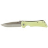 Zac Brown's Southern Grind Bad Monkey Folding Knife, 4" Drop Point Green J ade Handles 14C-28N Stainless Steel Satin Blade Silver (SG03030004)
