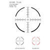 U.S. Optics TS-6X Riflescope 1-6x24mm, 30mm Tube, First Focal Plane, Digital Red Illuminated MS2 Reticle, Matte Black, TS-6X MS2 TS6XMS2