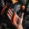 Toor Knives Field 3.0 Fixed Backcountry Blaze Orange G10 Handle Gray Blade