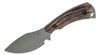 Toor Knives Vellum Fixed Blade Skinner Knife 3.5" CPM-154 Black Skinner, Ebony Wood Handles, Kydex Sheath - Vellum Ebony (TK-VELUM-EBONY)