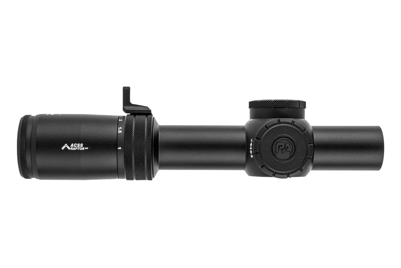 Plx 1-8x24mm Ffp Compact Acss Raptor M8 Primary Arms - Compact PLxC 1-8x24 FFP Rifle Scope - Illuminated ACSS