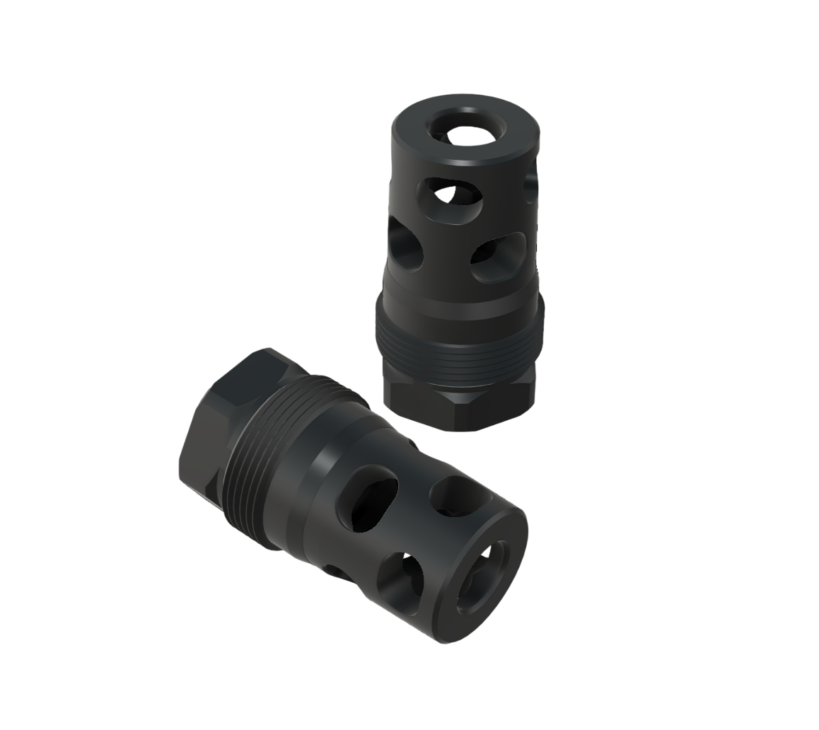 308 Black Anodzed Alumnum 5/8x24 Muzzle Brake for 308 | eBay 308 Black Anodzed Alumnum 5/8x24 Muzzle Brake for 308 | eBay