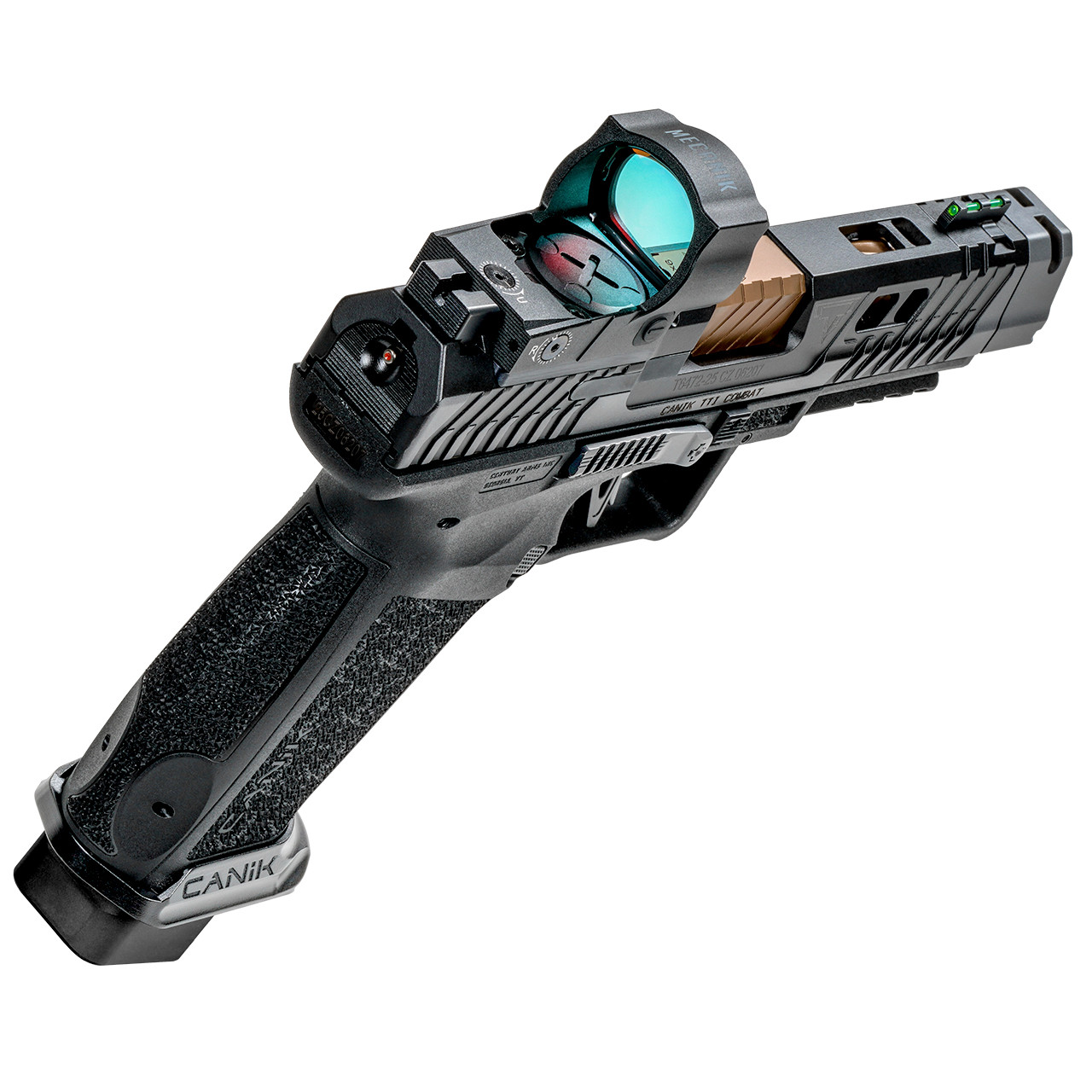 Canik TTI Combat Smoke Ported 9mm Pistol with MeCanik M03 Red Dot