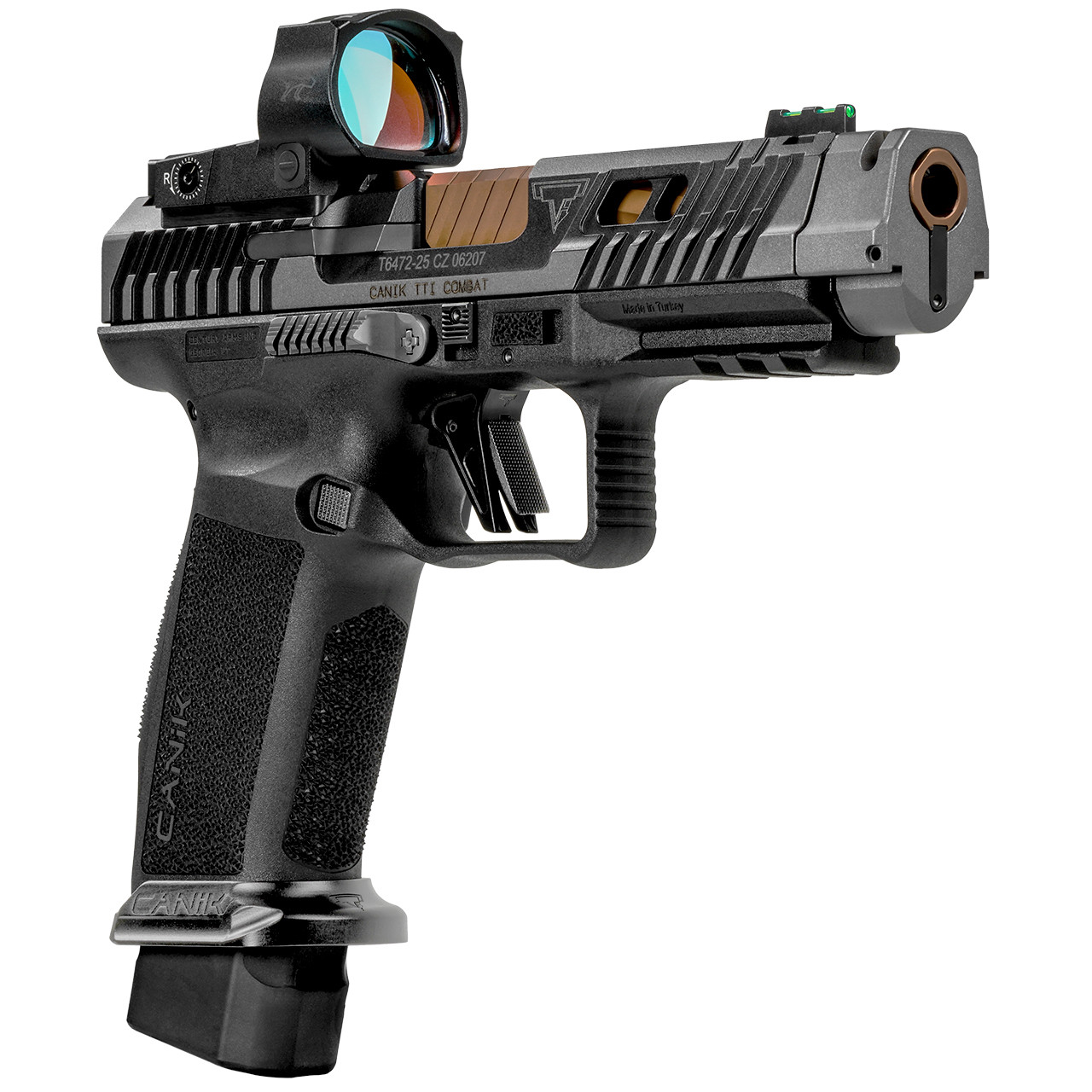 トイガン KIKOMidwest Industries Combat HD 13.5 Canik TTI Combat Smoke Ported 9mm Pistol with MeCanik M03 Red Dot