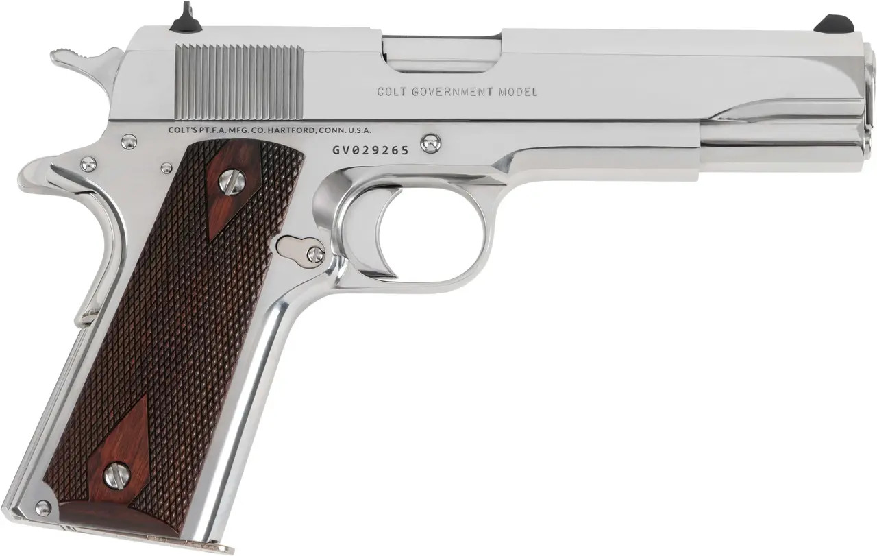 マルゼン CF-8500  COLT GOVERNMENT Colt Government 1911 Bright Stainless .38 Super Pistol 5