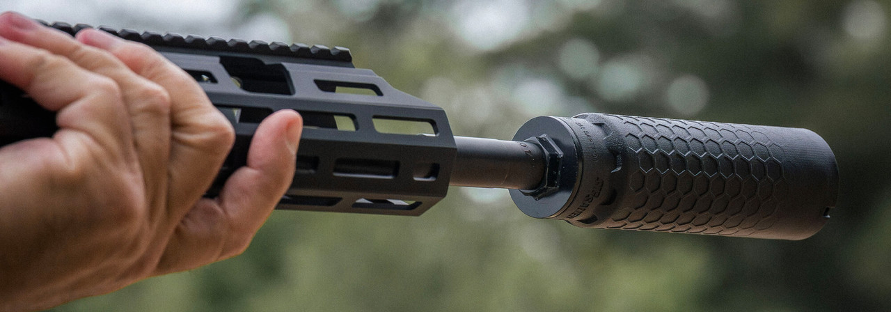 さく Sig Sauer HEXIUM 7.62mm Titanium Suppressor - HUB 1.375x24 - Gray