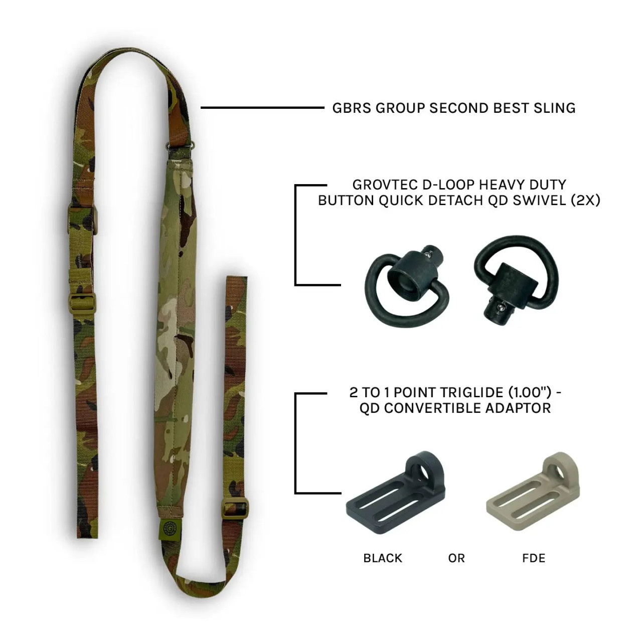 GBRS GROUP SECOND BEST SLING BUNDLE - MULTICAM