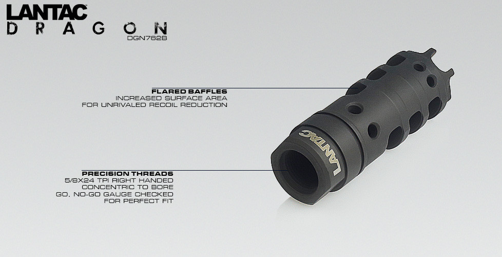LANTAC Dragon Muzzle Brake 308/7.62mm