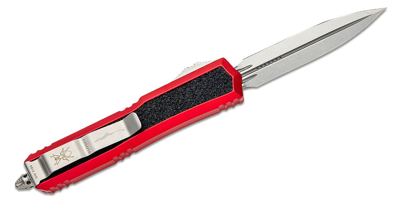 Red Double Edged OTF Knife Stainless Steel