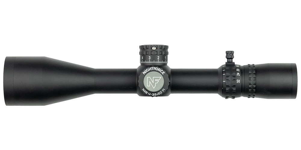Nightforce Optics NX8 - 4-32X50mm F1 - ZeroStop™ - .1 Mil-Radian