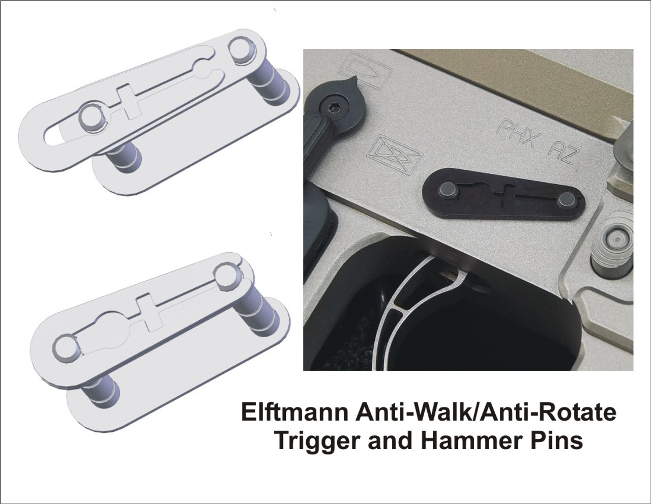 Anti walk Rotation Pins .154 AR15 223 5.56 