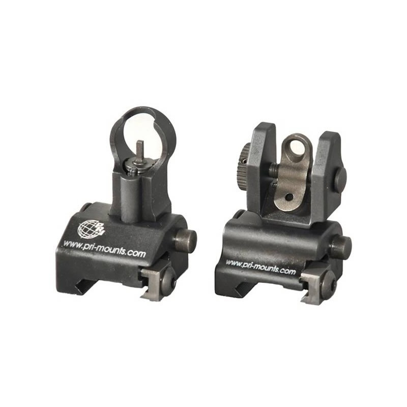 Matech OGU83 Flip Up Rear Sight – Picatinny Mount, Steel, Black, Adjustable & Collapsible