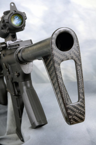 Smoke Composites Carbon Fiber Buttstock Open Shoulder Rifle Length